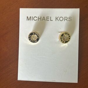 Michael Kors Gold Tone Stud Earrings - New with Tags